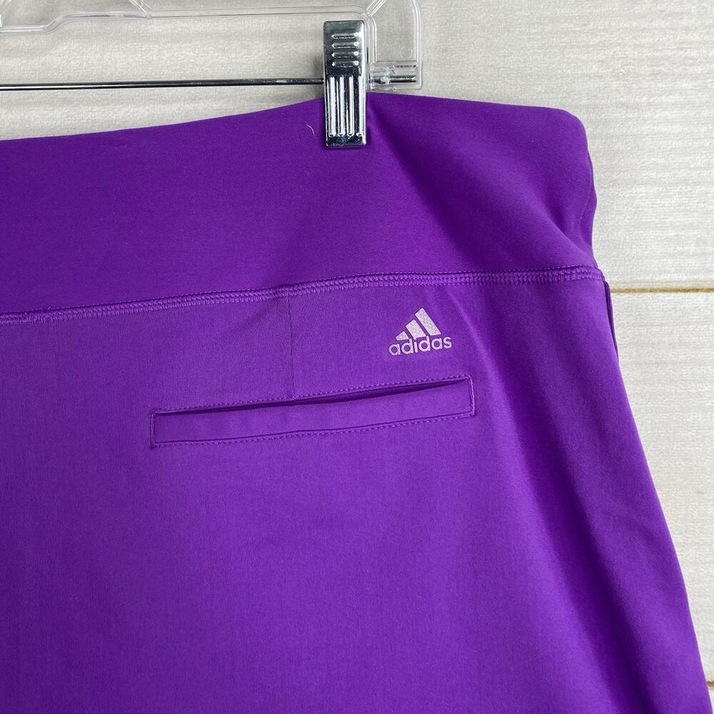 Adidas ClimaCool Womens XL Skort Purple Pull-On Stretch Skirt Short Golf Tennis - Picture 7 of 10